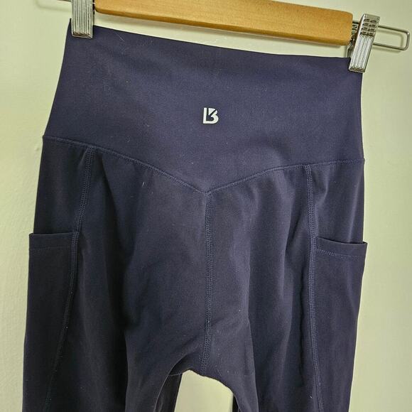 BuffBunny High Waist Pocket Leggings XS Navy Blue - Picture 4 of 6